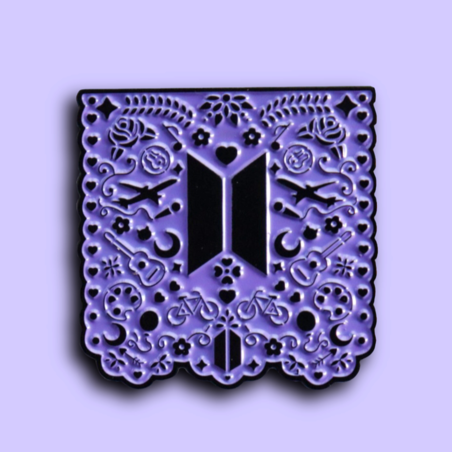 BTS Papel Picado Enamel Pin