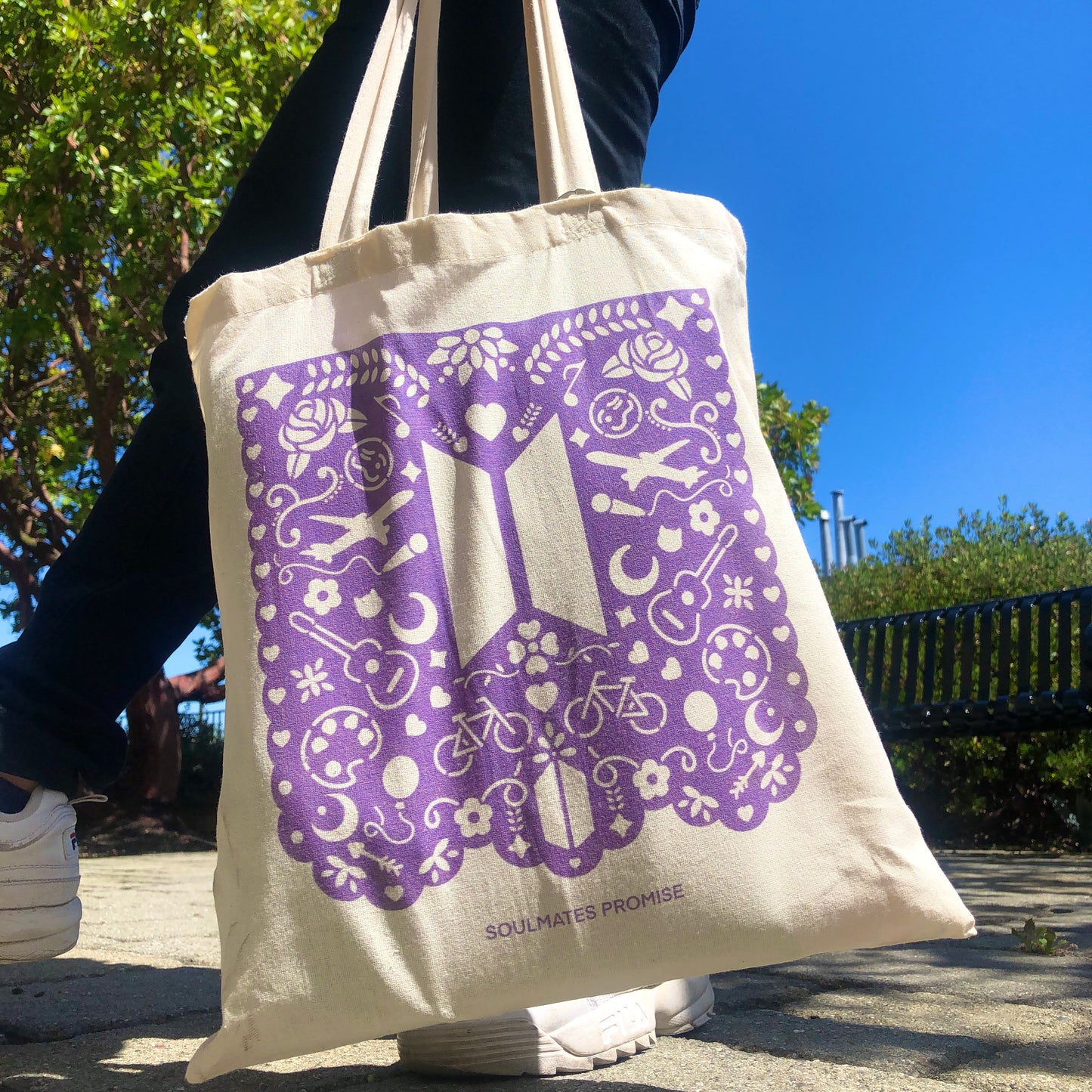 BTS Anniversary Papel Picado Tote Bag